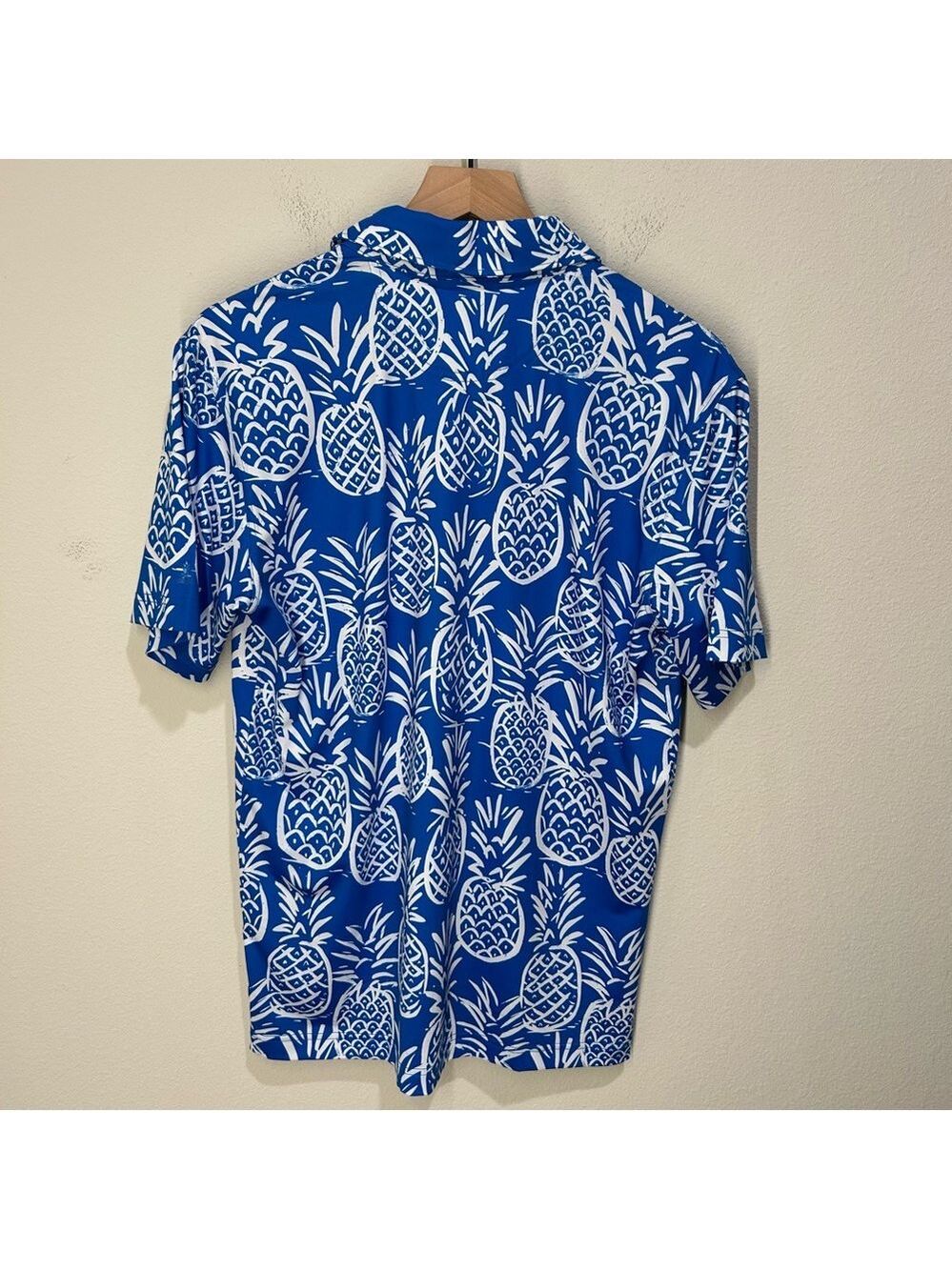 Chubbies Thigh Napple Polo Men’s Small – All-Over Pineapple Print – Stretch –NWT - Picture 4 of 5